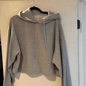 ALO- Gray Hoodie Cropped